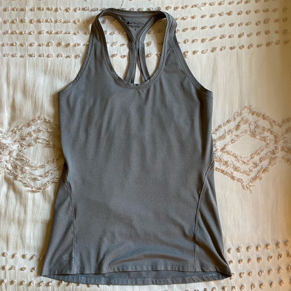 Athleta Tops - Athleta Limitless Keyhole Tank in Gray